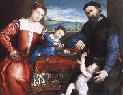 Lorenzo Lotto Giovanni della Volta with His Wife and Children USA oil painting reproduction